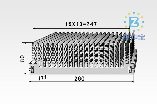 20cm型材散熱器-24