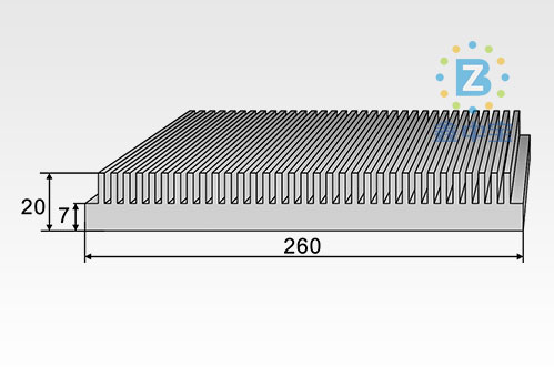 20cm型材散熱器-22