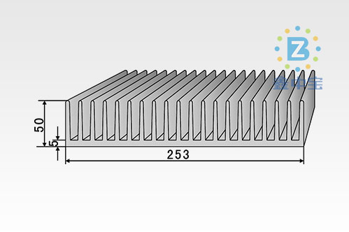 20cm型材散熱器-20