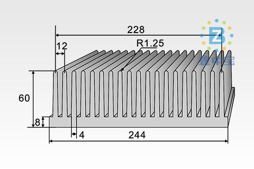 20cm型材散熱器-19