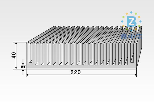 20cm型材散熱器-12