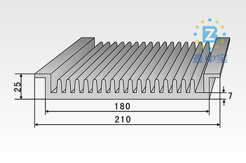 20cm型材散熱器-8