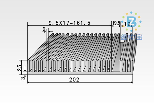 20cm型材散熱器-7