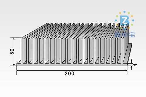20cm型材散熱器-5