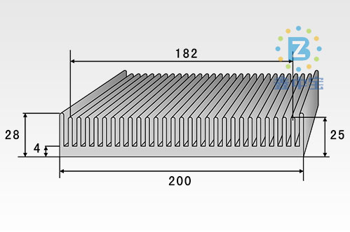 20cm型材散熱器-2