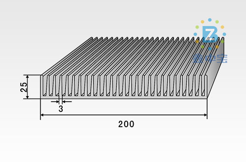 20cm型材散熱器-1