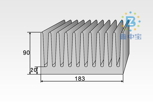 18cm型材散熱器-4