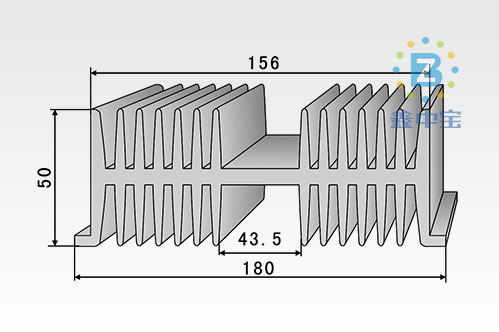 18cm型材散熱器-1