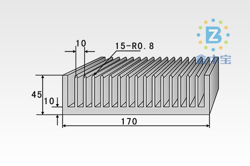 17cm型材散熱器-3
