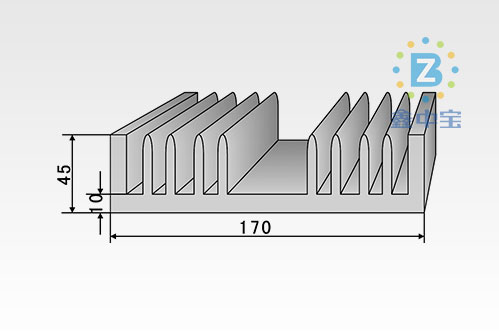 17cm型材散熱器-2