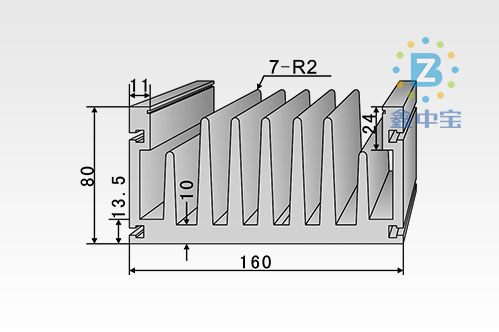 16cm型材散熱器-5