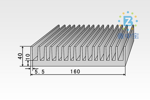 16cm型材散熱器-1