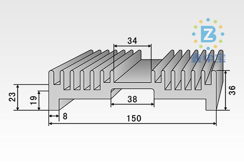15cm型材散熱器-2