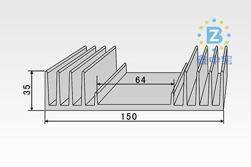 15cm型材散熱器-1