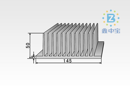 14cm型材散熱器-14