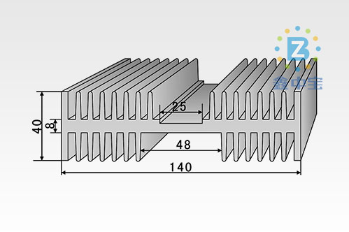 14cm型材散熱器-4