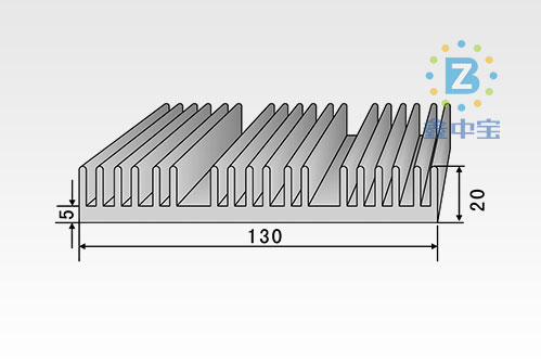 13cm型材散熱器-1