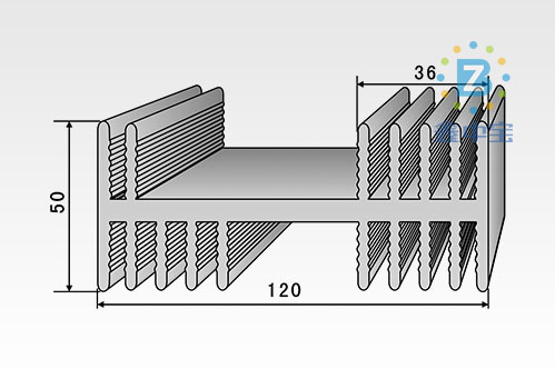 12cm型材散熱器-10