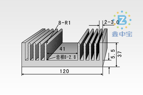 12cm型材散熱器-8