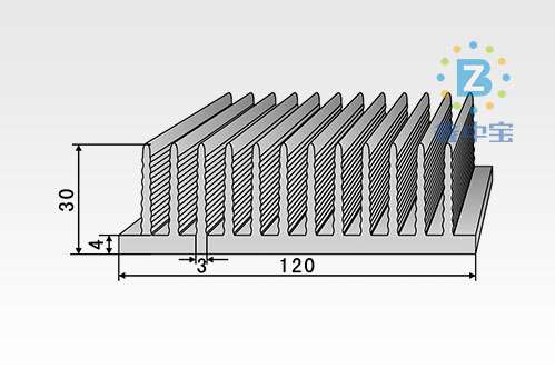 12cm型材散熱器-7
