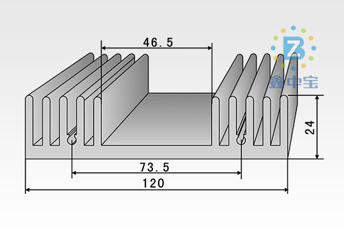 12cm型材散熱器-6