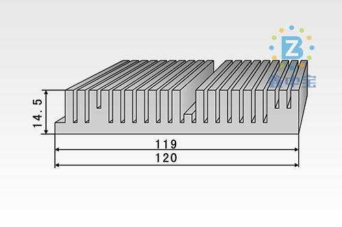 12cm型材散熱器-3
