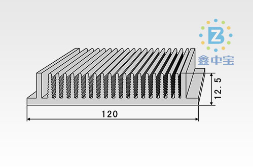 12cm型材散熱器-2