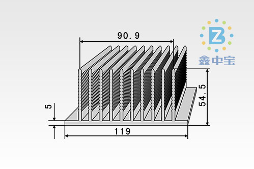 11cm型材散熱器-14