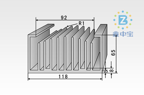 11cm型材散熱器-13