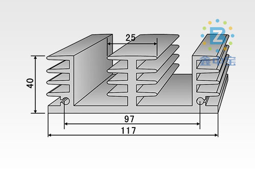 11cm型材散熱器-11