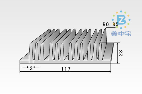 11cm型材散熱器-10