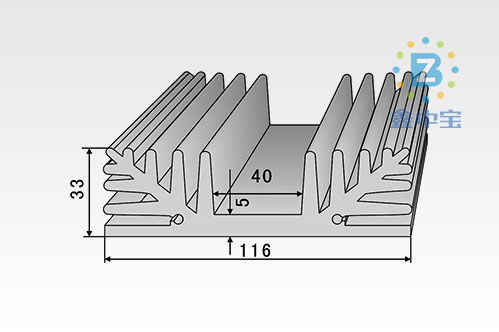 11cm型材散熱器-8