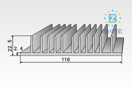11cm型材散熱器-7