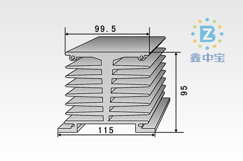 11cm型材散熱器-5