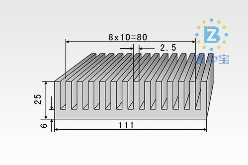 11cm型材散熱器-3