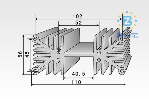 11cm型材散熱器-2