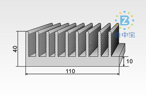 11cm型材散熱器-1
