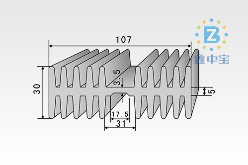 10cm型材散熱器-21