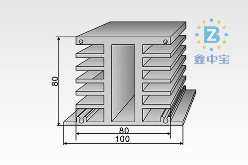 10cm型材散熱器-12