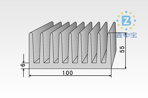 10cm型材散熱器-10