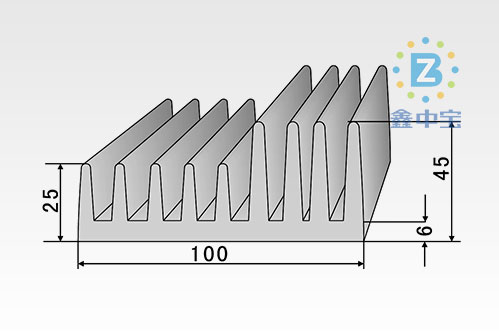 10cm型材散熱器-8