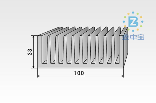 10cm型材散熱器-6