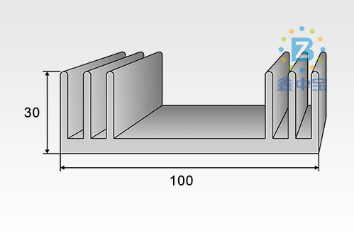 10cm型材散熱器-4