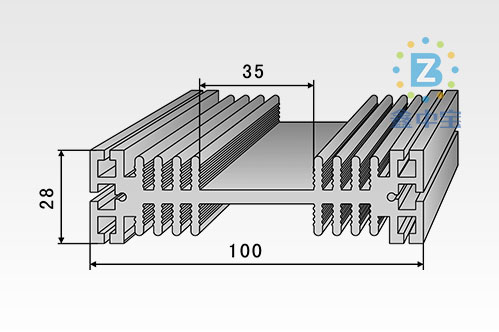10cm型材散熱器-3
