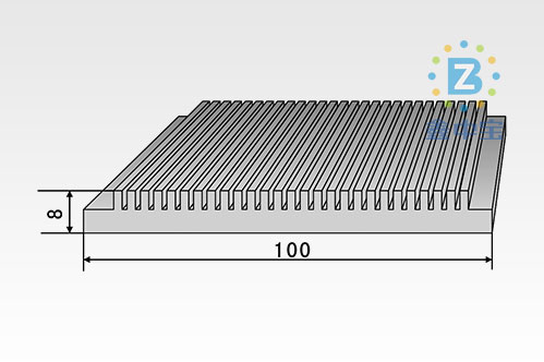 10cm型材散熱器-1