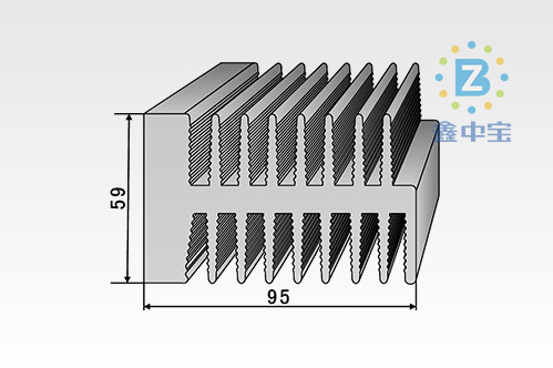 9cm型材散熱器-9
