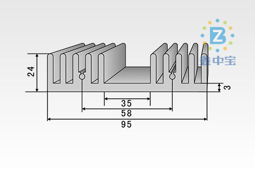9cm型材散熱器-7