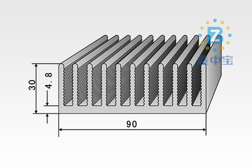 9cm型材散熱器-1
