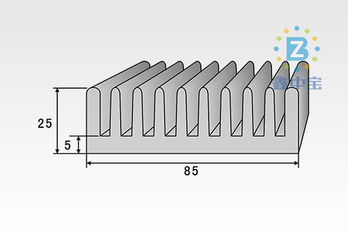 8cm型材散熱器-11