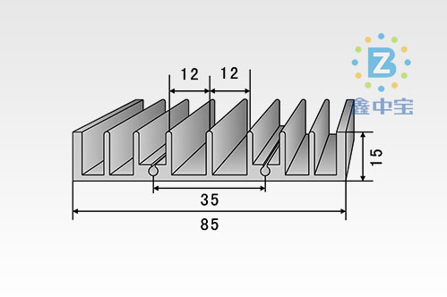 8cm型材散熱器-10